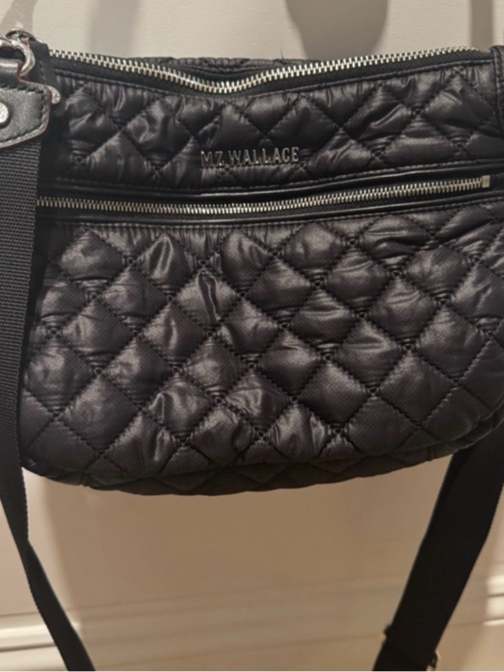 MZ Wallace Quilted Half-Moon Crossbody in Black - Picture 10 of 10